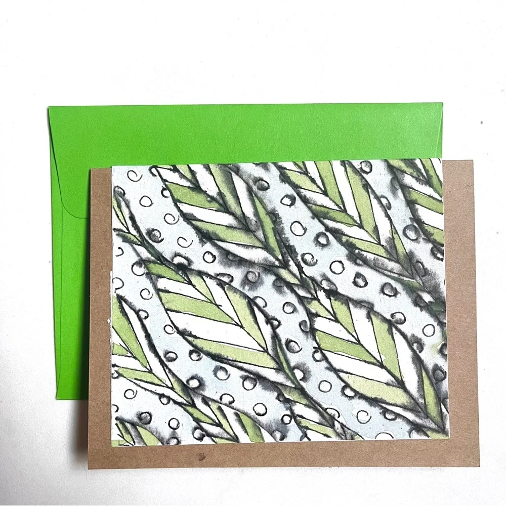 Artistic Greeting Cards Set-of 2 -Artist Designed & Made. Dual Layer Blank